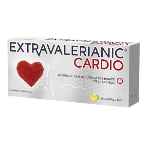 Extravalerianic Cardio, 15 capsule moi, Biofarm