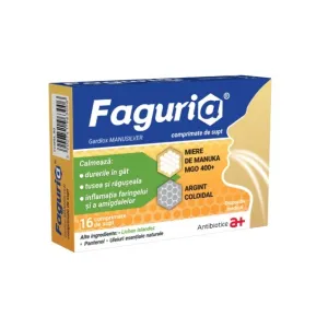 Faguria Gardlox Manusilver, 16 comprimate de supt, Antibiotice