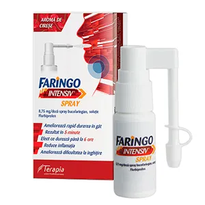 Faringo Intensiv 8.75mg/doza spray bucofaringian solutie, 15 ml, Terapia
