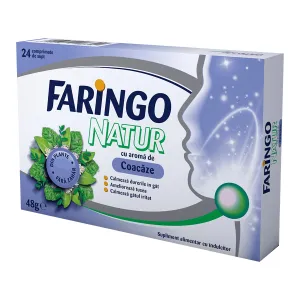 Faringonatur cu aroma de coacaze, 24 comprimate de supt, Terapia 