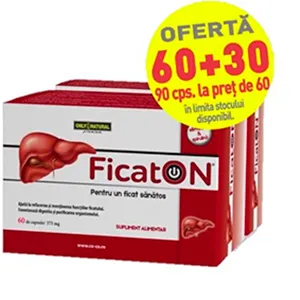 Ficaton, 60 capsule + Ficaton, 30 capsule GRATIS, Co&co Consummer 2002