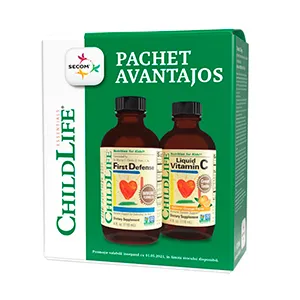 2 + CADOU  - First Defense, 118 ml + Vitamina C 250 mg, 118 ml, Secom