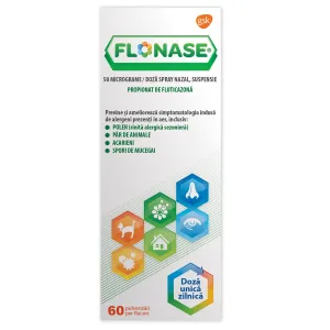 Flonase 50 mcg/dz Spray nazal suspensie, 60 doze, Haleon