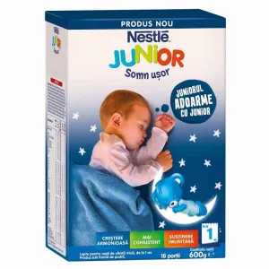 Formula de lapte praf de continuare Junior Somn Usor, +12 luni, 600 g, Nestle