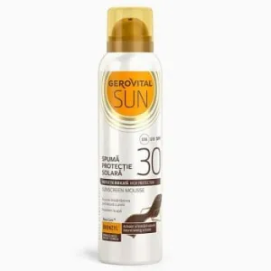 Gerovital Sun spuma protectie solara SPF 30, 150 ml, Farmec