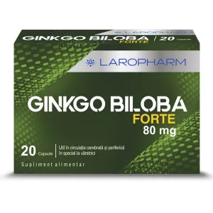Ginkgo Biloba Forte 80 mg, 20 capsule, Laropharm