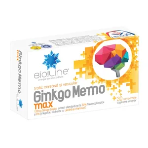 Ginko Memo Max, 30 comprimate, AC Helcor Pharma