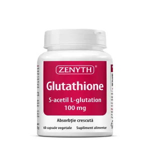 Glutathione pentru protectie antioxidanta, 60 Capsule, Zenyth