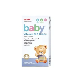 GNC Baby vitamina D3 - picaturi, 7,5 ml, GNC