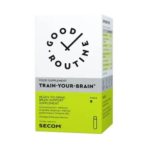 2 + CADOU  - Good Routine Train-Your-Brain, 9 fiole buvabile, 25 ml, Secom Healthcare
