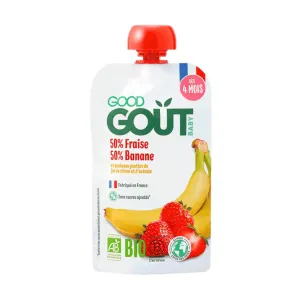 Gout Organic Piure capsuna si banana, 120 g, Safetree Equipment