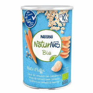 Gustare Din Cereale Naturnes Bio Nutripuffs Cu Morcov 35G, De La 10 Luni