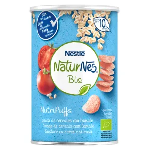 Gustare Din Cereale Naturnes Bio Nutripuffs Cu Rosii 35G, De La 10 Luni