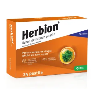 Herbion lichen de Islanda, 24 pastile, Krka