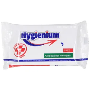 Hygienium Servetele umede antibacteriene, 15 bucati, Grande Gloria Production
