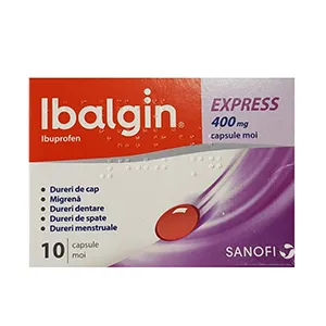 Ibalgin Express 400 mg, 10 capsule moi, Sanofi Romania