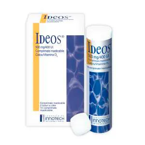 Ideos 500 mg/400 UI, 2 tuburi, 15 comprimate masticabile, Laboratoire Innotech International