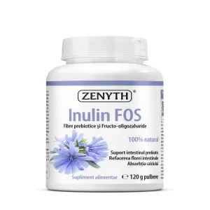 Inulina FOS fibre prebiotice pentru flora intestinala, 120 g, Zenyth