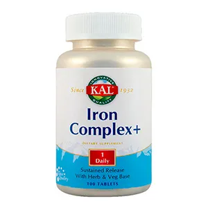 2 + CADOU  - Iron Complex Plus, 30 tablete cu eliberare prelungita, Secom