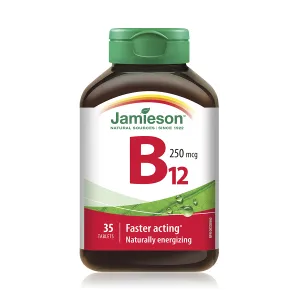 Vitamina B12 Absorbtie Rapida 250 Mcg, 35 tablete, Jamieson