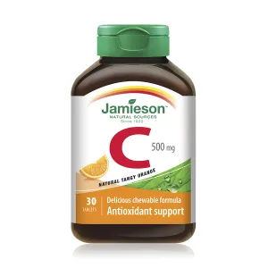 Vitamina C 500Mg, 30 tablete Masticabile, Jamieson