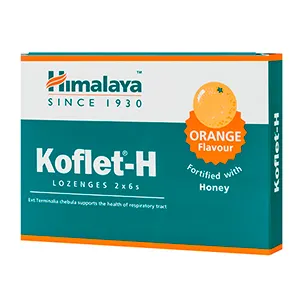 Koflet H portocale, 12 pastile de supt, Hymalaya