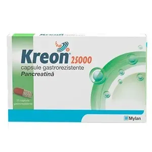Kreon 25000,  20 capsule gastrorezistente,  Mylan
