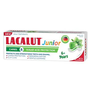 Lacalut Junior 6+ ani pasta de dinti protectie anticarie si zaharuri, 55 ml, Natur Produkt Zdovit