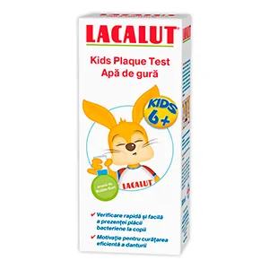 Lacalut Kids Plaque Test apa de gura pentru copii peste 6 ani, 300 ml, Natur Produkt Zdovit