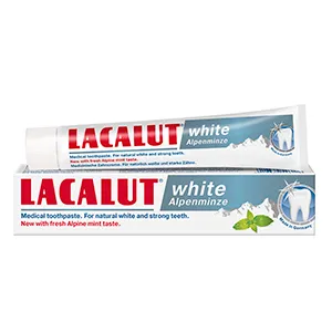 Lacalut White Alpenminze pasta de dinti profesionala, 75 ml