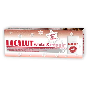 Lacalut White&Repair pasta dinti, 75 ml + Ata dentara, 10 m GRATIS, Zdrovit Romania