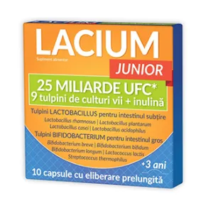 Lacium Junior, 25 miliarde UFC, 10 capsule, Natur Produkt Zdrovit