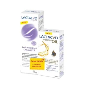 Lactacyd lotiune intima calmanta, 250 ml + Lactacyd Precious Oil, 200 ml, PROMO, Omega Pharma