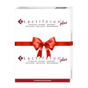 Lactiferon Plus, 20 comprimate gastrorezistente, 1+1 PACHET PROMO, Meditrina Pharmaceuticals