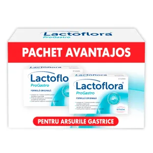 Lactoflora ProGastro, 10 + 10 tablete, Pachet Avantajos, Stada Hemofarm