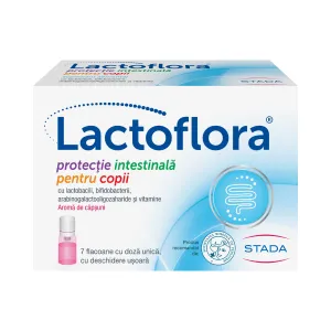 Lactoflora protectie intestinala pentru adulţi, 7 flacoane, 7 ml, NEW, Stada M&D