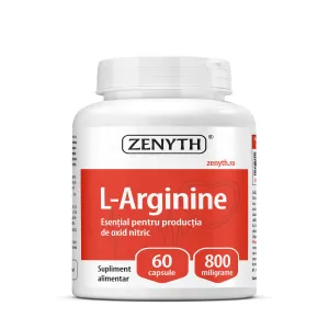 L-Arginine pentru circulatie si performanta fizica, 60 Capsule, Zenyth