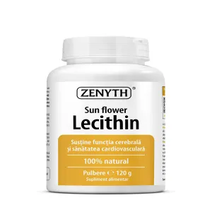 Lecitina din floarea-soarelui pentru creier si ficat, 120 g, Zenyth