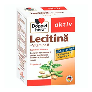 Doppelherz Lecitina+Vitamine B, 40 capsule, Queisser Pharma