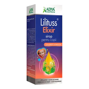Lilituss Elixir sirop cu zahar pentru copii, 180ml, Adya Green Pharma