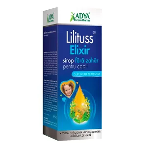 Lilituss Elixir sirop fara zahar pentru copii, 180 ml, Adya Green Pharma