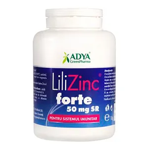 LiliZinc Forte 50 mg SR, 30 comprimate, Adya Green Pharma