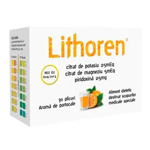 Lithoren, pulbere, solutie orala, 30 plicuri, Meditrina