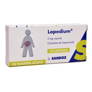 Lopedium, 2 mg, 10 capsule, Lek Pharmaceutical