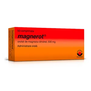 Magnerot de 500 mg, 50 comprimate, Worwag Pharma