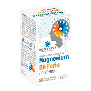 Magnesium B6 Forte No Stress, 50 capsule vegetale gastrorezistente, AC Helcor Pharma