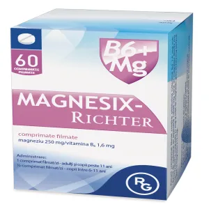Magnesix-Richter, 60 comprimate filmate, Gedeon Richter Romania