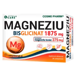 Magneziu Bisglicinat 1875 mg, 30 comprimate, Cosmo Pharm  