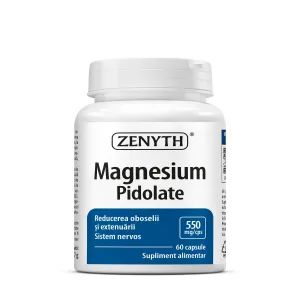Magneziu Pidolat pentru sistem nervos si muschi, 60 Capsule, Zenyth