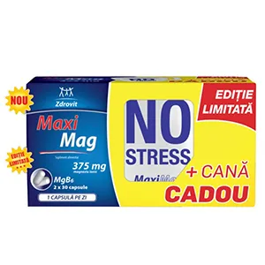 Maximag, 30 capsule x 2 cutii + cana CADOU, Natur Produkt Zdrovit